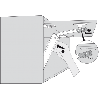 Aventos Blum HK-XS 20K1101T TIP-ON 200-1000